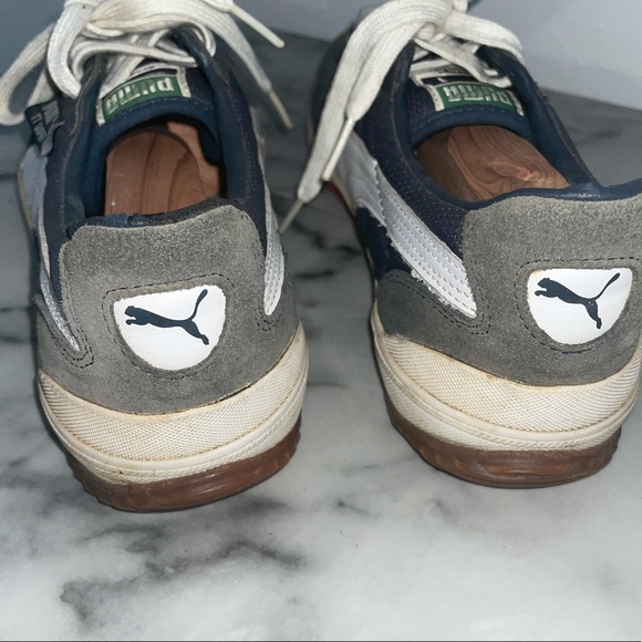 Blue Suede Classic Pumas - Picture 3 of 7